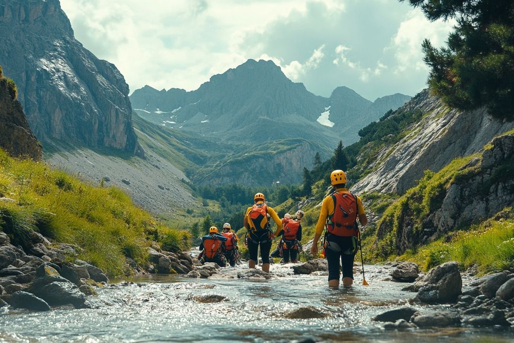 Aventure Montagne : Vivez une Expérience de Team Building Inoubliable avec le Canyoning en Haute Savoie à Samoens!