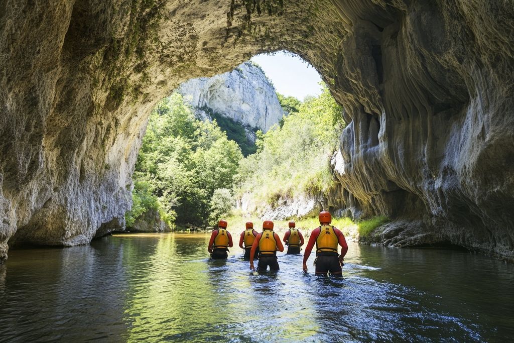 Aventerra : Vivez une Aventure de Team Building Inoubliable en Spéléologie au Cœur des Massifs Karstiques Ardéchois !