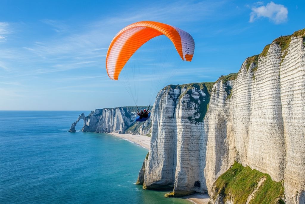 VIKING VOL LIBRE 76 : Offrez un Baptême en Parapente Inoubliable pour Votre Team Building à Octeville-sur-Mer et Sainte-Adresse !