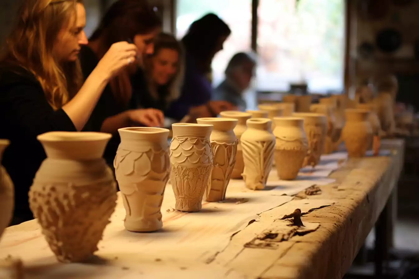atelier tournage modelage poterie ceramique team building 2 1