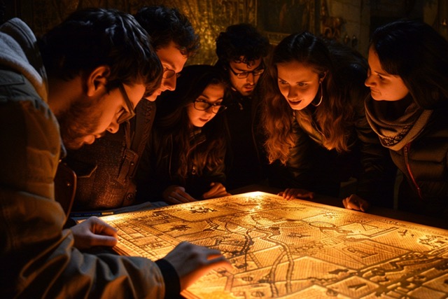 jeu piste da vinci code louvre team building 3