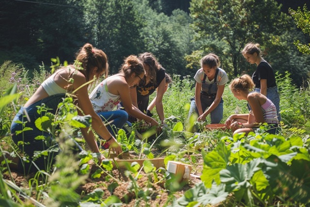 potager permaculture team building 1