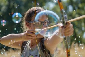 bubble team building archery bump isle sur la sorgue activite ludique federatrice 1