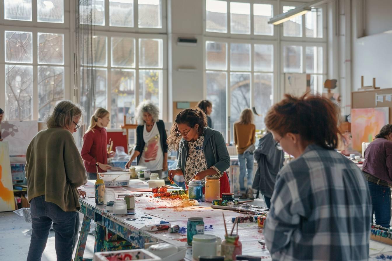 Team building activité peinture : renforcez l'esprit d'équipe avec des séances créatives et colorées