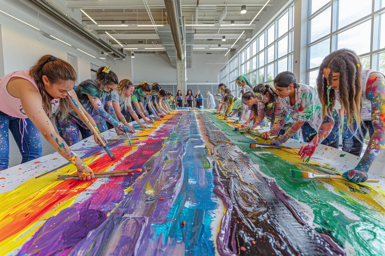 Team building créatif : atelier fresque pour renforcer la cohésion d'équipe