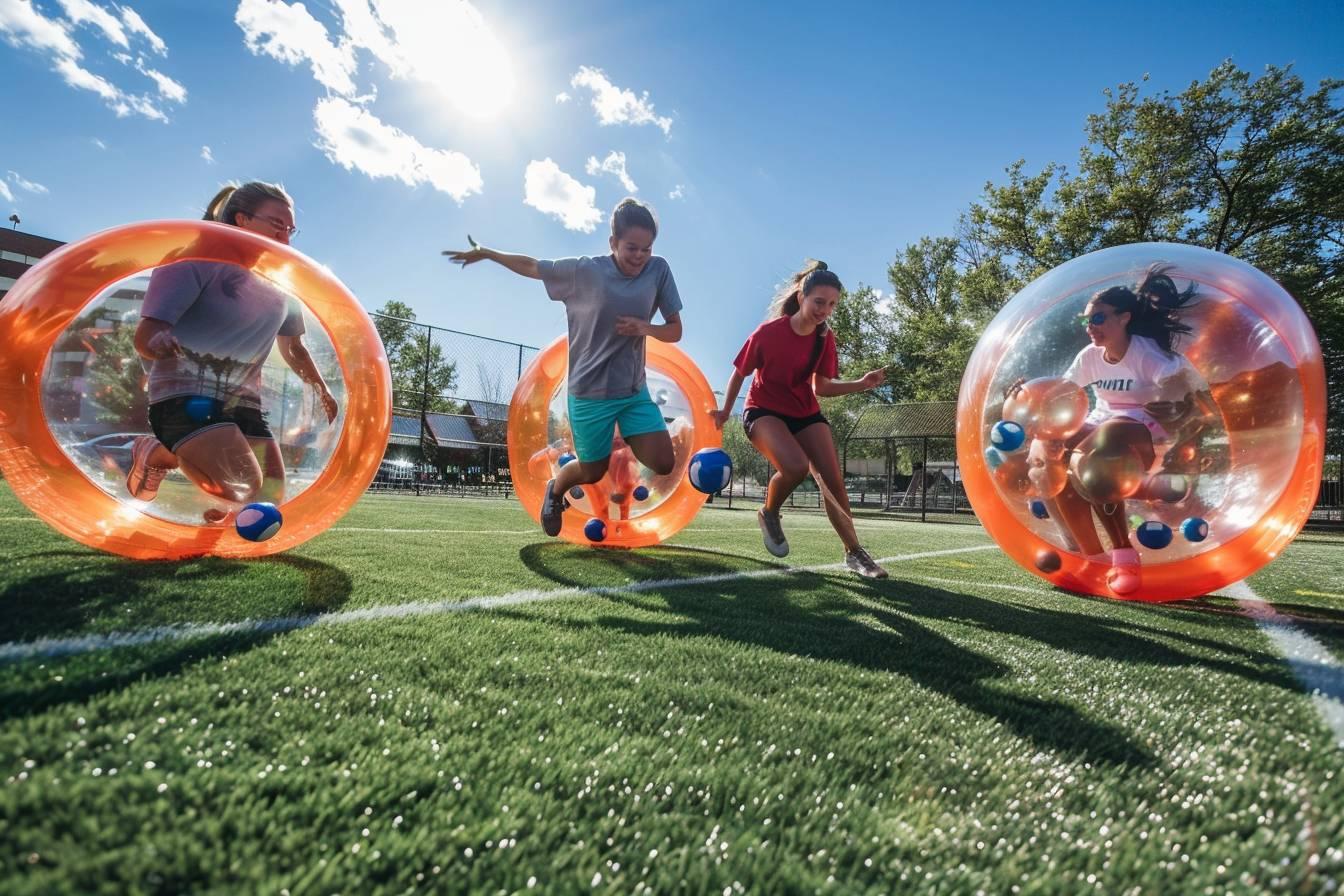 Découvrez le team building bubble foot à Tours : renforcez la cohésion en vous amusant !